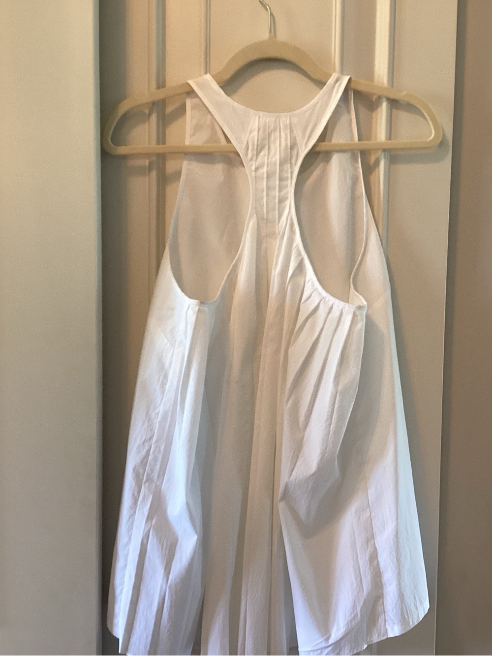 Athleta White Racerback Tank Top